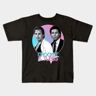 Crockett and Tubbs )( Retro Miami Vice 80s Tribute Kids T-Shirt